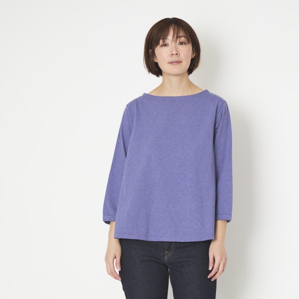 人気✨EVERYDAY I LIKE クルーネックプルオーバー ブルー コットン Deuxieme Classe（ドゥーズィエムクラス）の「*EVERYDAY I LIKE
